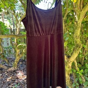 Disney Brown Spaghetti Strap Sundress Midi